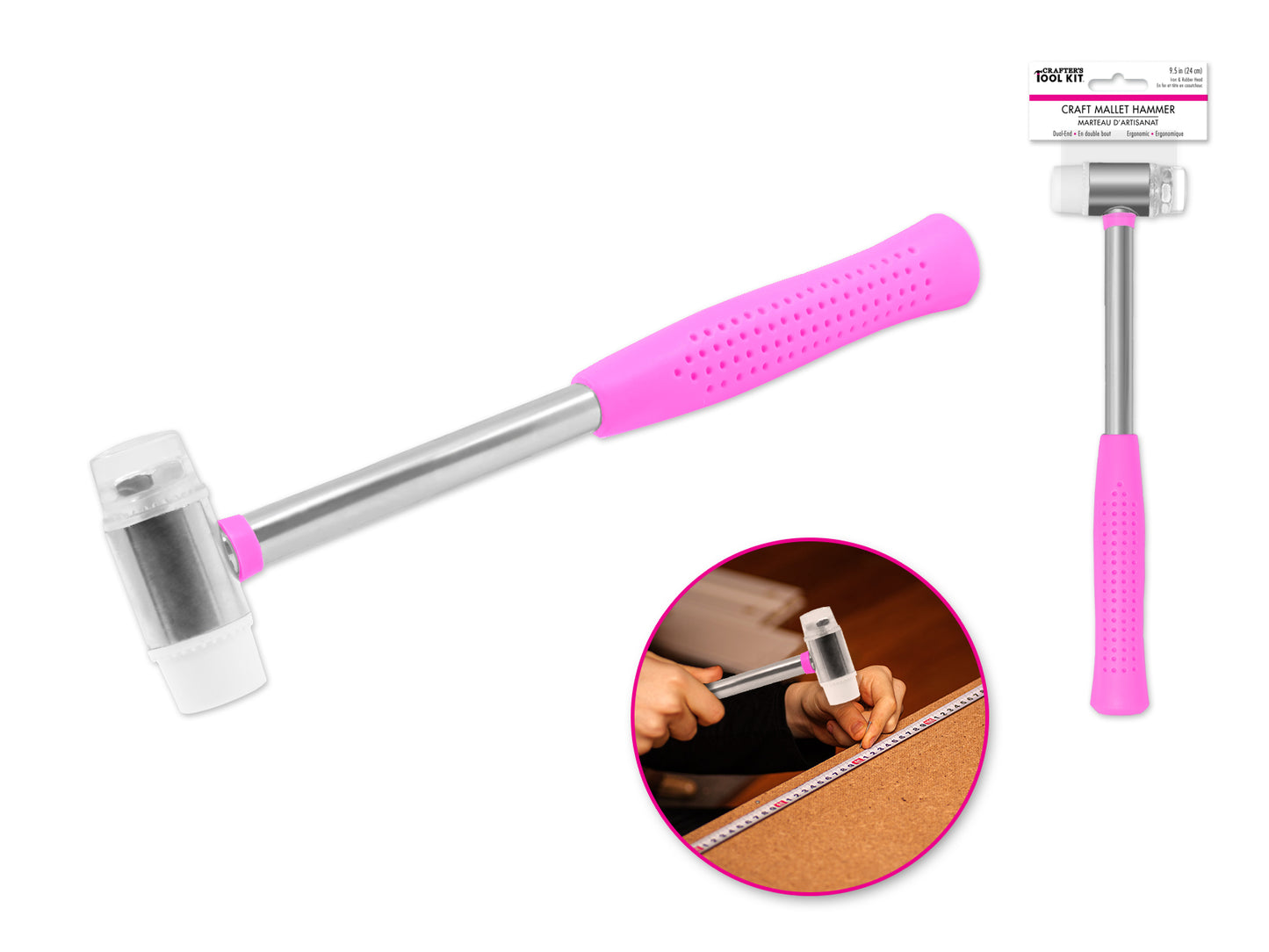Crafter's Toolkit: Craft Tap-It Mallet Hammer Dual-End 24cm