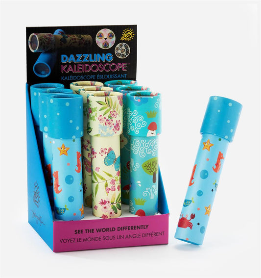 Ppr/PS Kaleidoscope, 9pcs/dsp, 3 Asst., H:7.48"