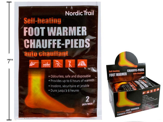Nordic T. 2pcs Foot Warmers, printed bag, 20/dsp