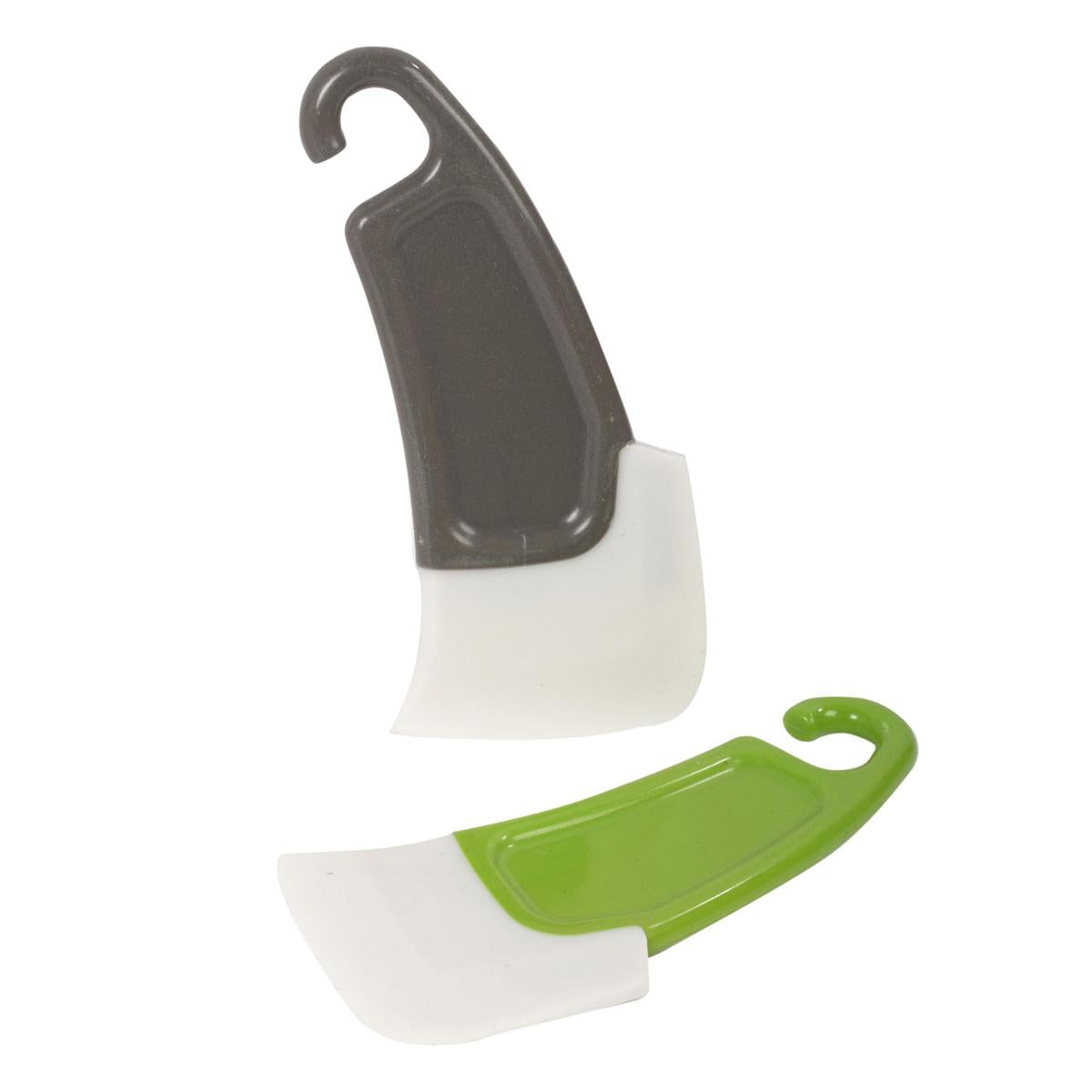 Luciano Silicone Frying Pan Scraper b/c, 2 colours, 12/clip strip