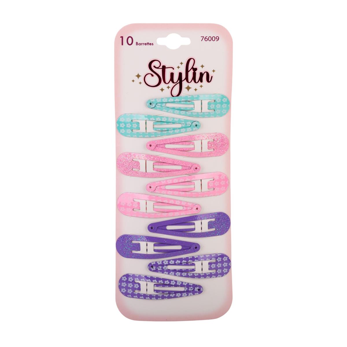 Stylin G, 10-PC Pastel Snap Clips h/c