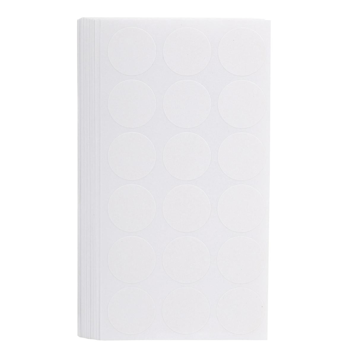 O.WKs. 3/4" Dia Round Labels, 360-pc Multi-purpose, clam pack