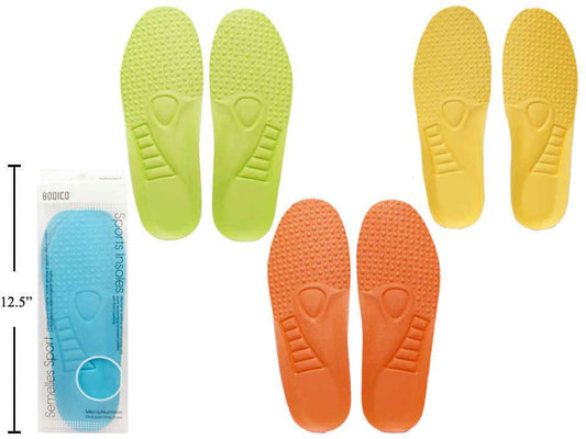 Bodico, Sport Insoles, 3 sizes/ 4 cols., sz 7.5 to 11(HZ)