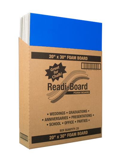 FOAM BOARD - 20"X30" BLUE MAT 25 PCS