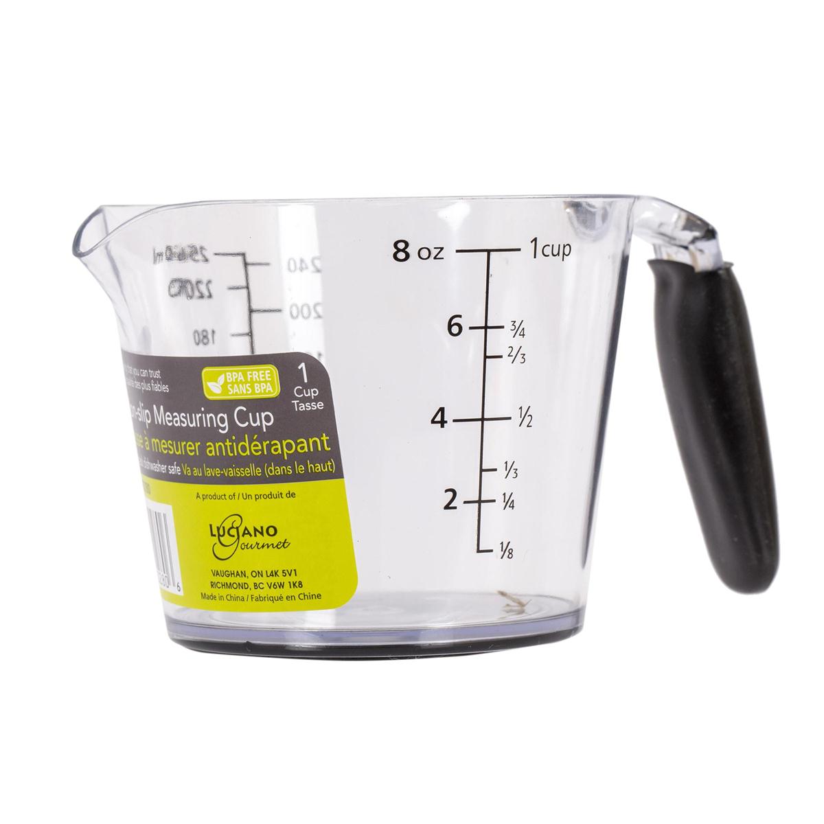 L. Gourmet 1-cup Measuring Cup w/ Non-slip Base &Soft Grip Handle