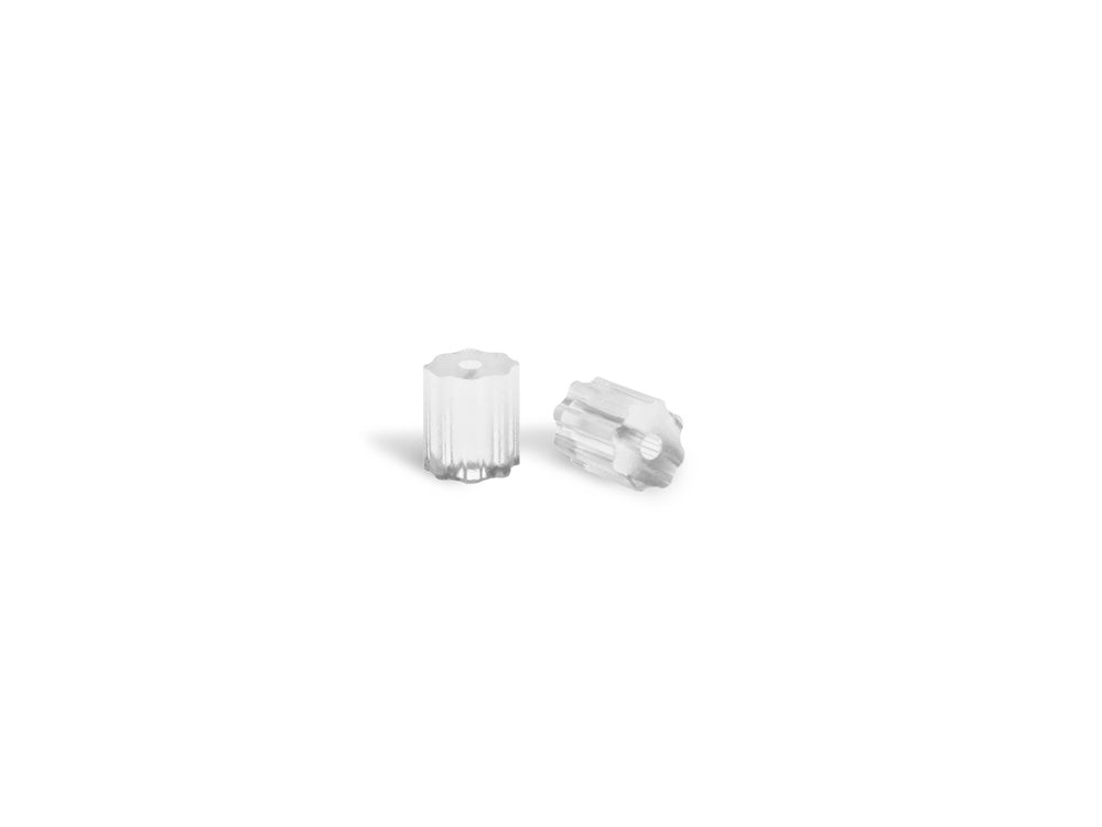 Jewelry Findings: 4mm Tube Fancy Earring Back/Stopper x320 Rubber