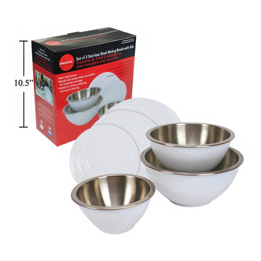 L.Gourmet S/S Mixing Bowl White