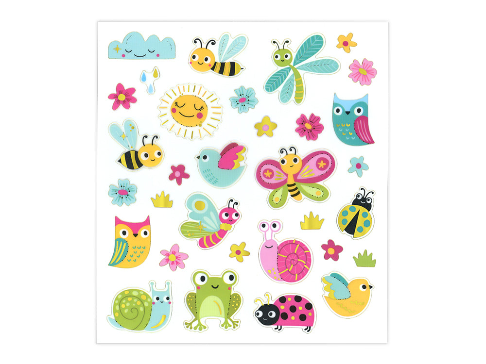 Paper Craft Stickers: 6"x6.5" Dazzle Effects B) Creature Frolic