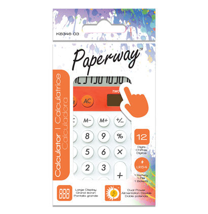 DESKTOP CALCULATOR-12 DIGITS-SOLAR-12x7.6x1.2CM