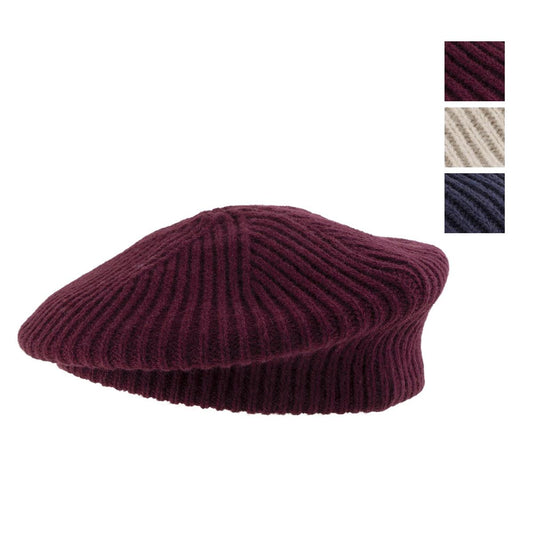 Nordic T.  "Neve" Knit Beret, Ladies, 3 asst, single layer, ht