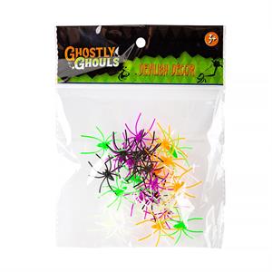 G.Ghouls 32ct 1.5" Multi Colours Spiders  4 colours /bag