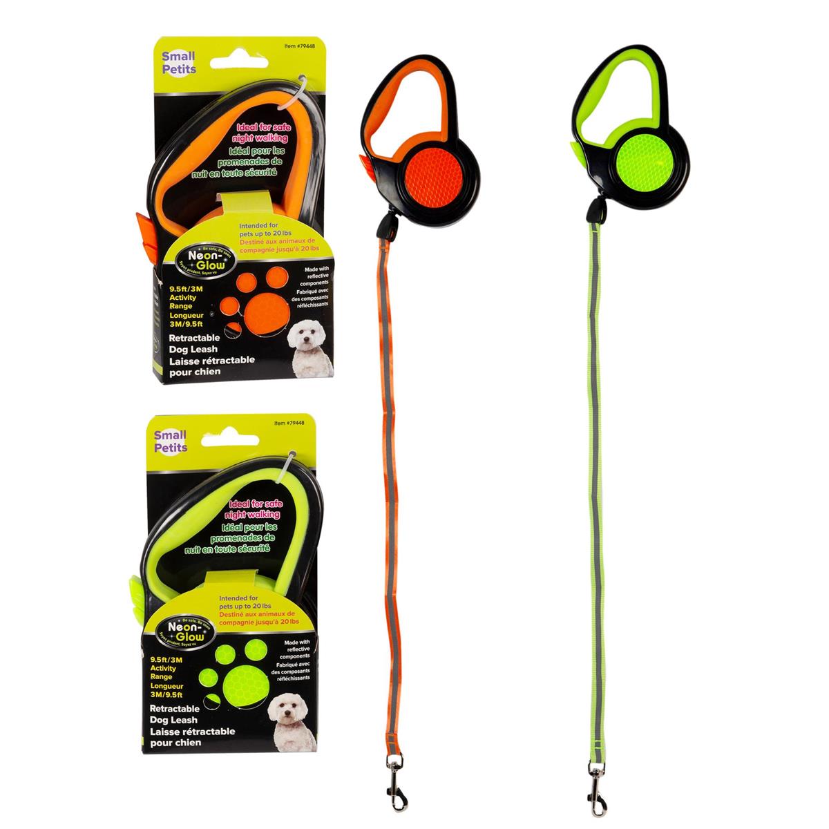 PAWS Retractable Dog Leash, 3M Colour Box, 2 colour