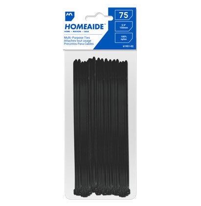 CABLE TIES - 150mm/5.9" 75PCS