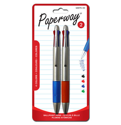 4 COLOR BALLPOINT PENS - 2