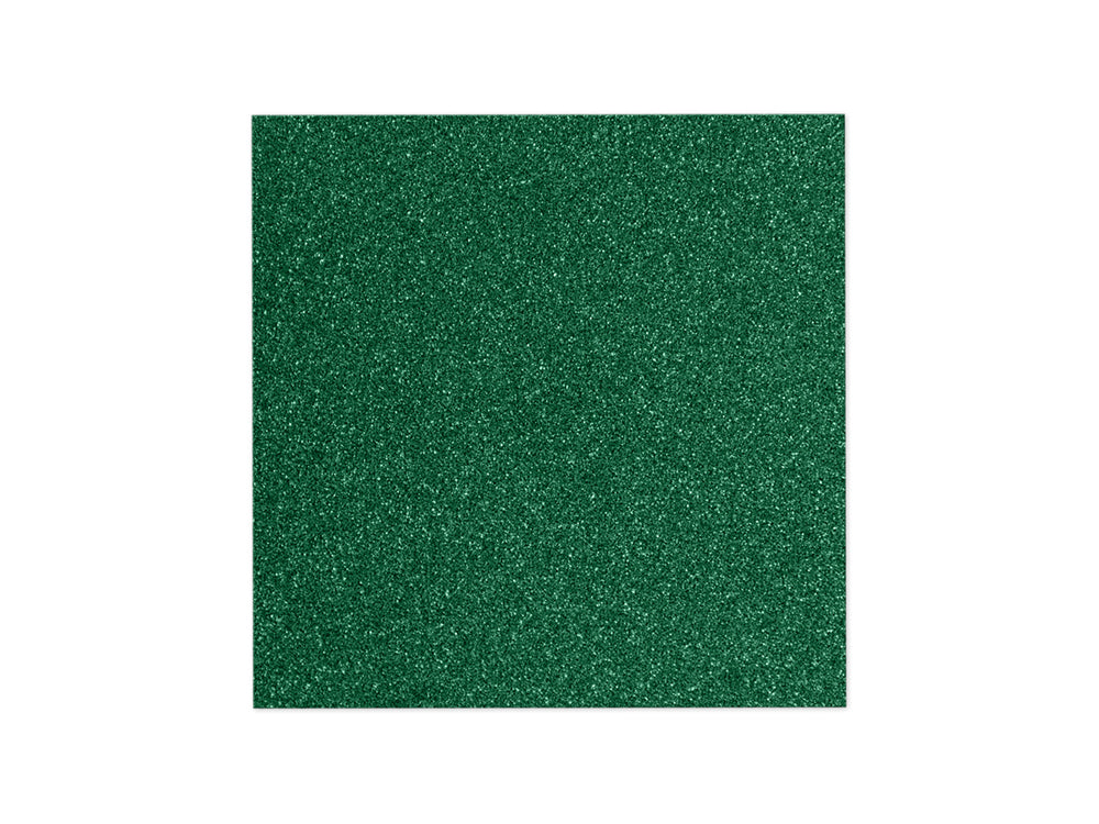 Scrapbook Paper: 12"x12" Glitter Cardstock 250gsm, 5 Sheets A) Emerald