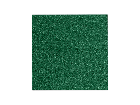Scrapbook Paper: 12"x12" Glitter Cardstock 250gsm, 5 Sheets A) Emerald