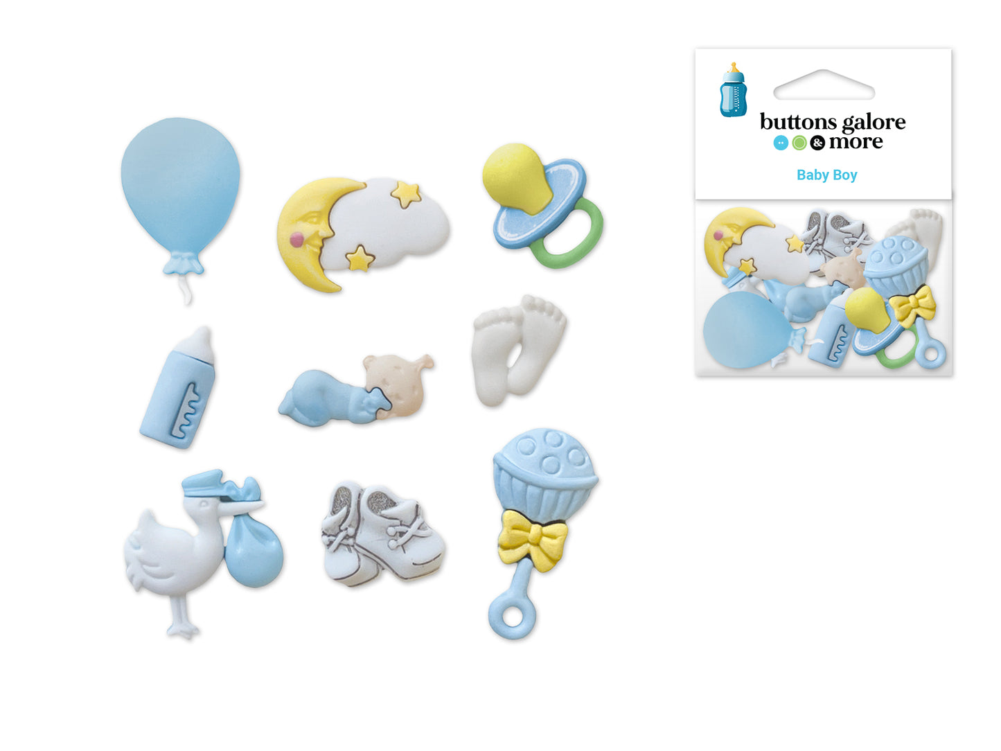Buttons Galore & More: Craft & Sewing Novelty Buttons Asst 4423 Baby Boy