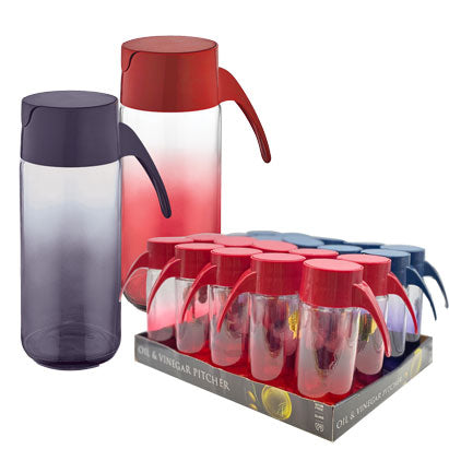 GLASS OIL&VINEGAR&SYROP-500ML-2 ASST.