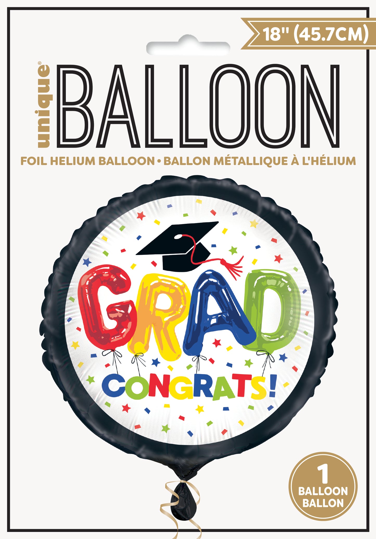 Foil Balloon 18"-Letter Balloon Grad - Round