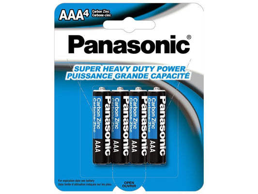 Panasonic, 4pk AAA Super HD Battery (UM4NPA4B)