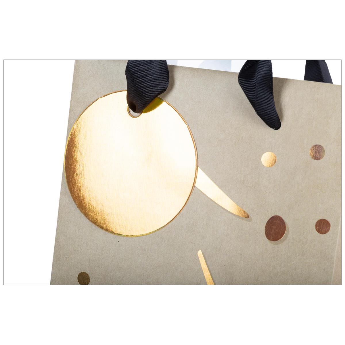 Paper T. Gift Bag, Bottle, "Cheers", Matte 180GSM, HS Tag +j-hook