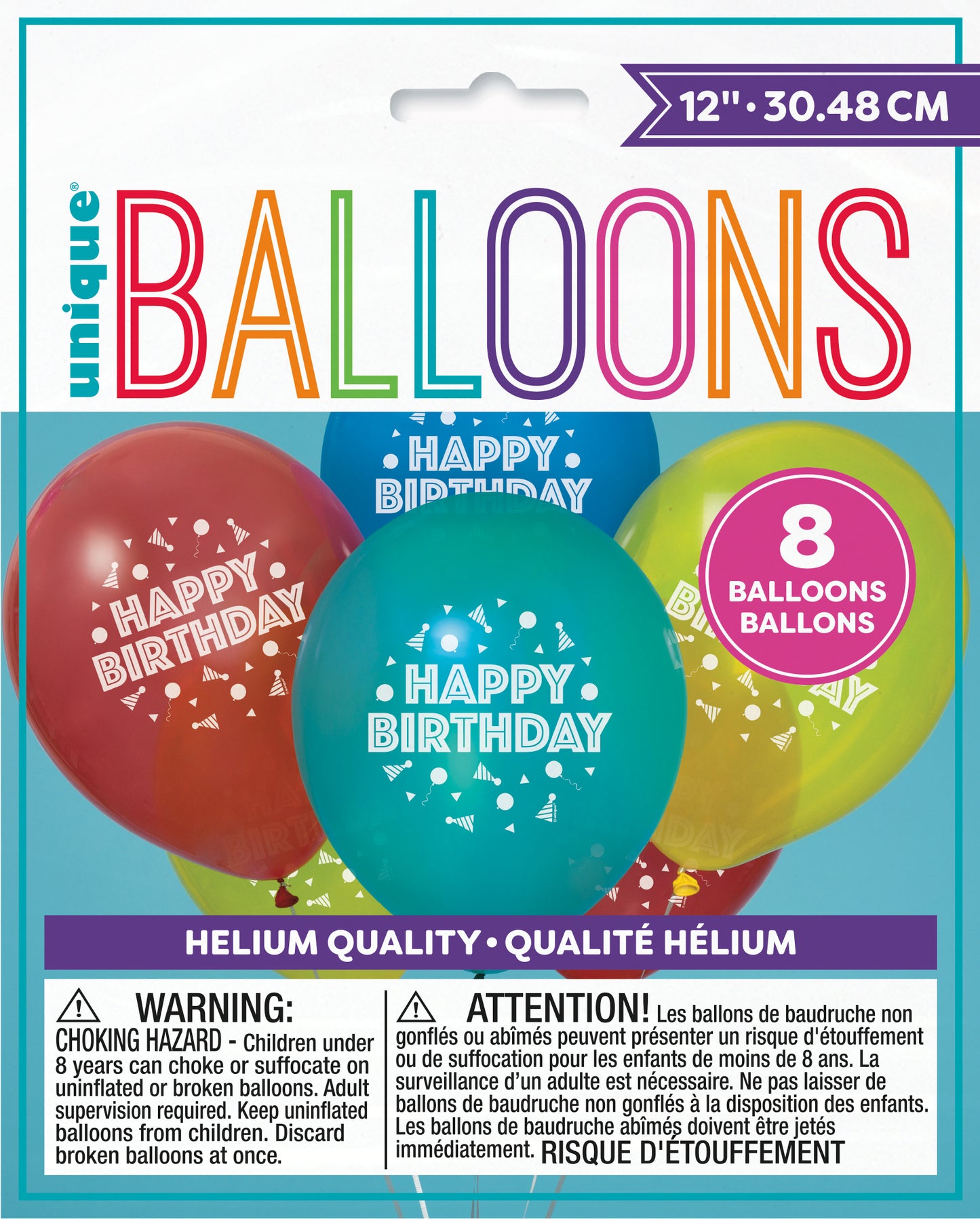 Latex Balloon 12"kit-Balloon Party Birthday ,8ct