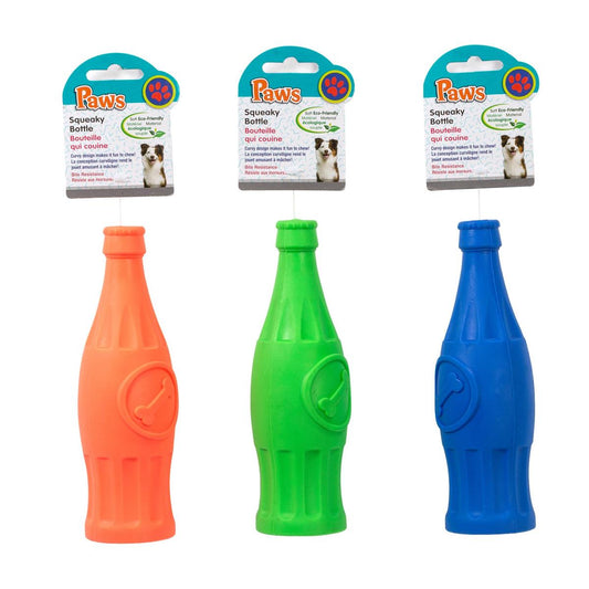 Squeaky Bottle Dog Toy - 1pc - Interactive Crunch & Squeak
