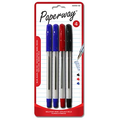BALLPOINT PENS - 4, ASSORTED