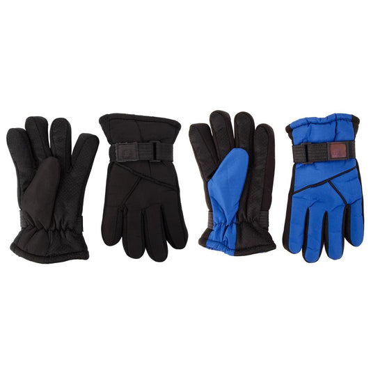 Nordic T. Youth Ski Glove, Boys,w palm grip & strap, 2 asst, hc