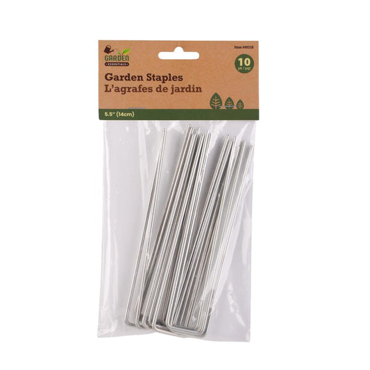 Garden E. Garden 10pk Garden Staples, 5.5"L, PBH