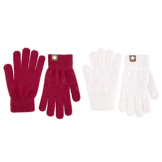 Nordic T. Canada Knit Glove, single layer, 2 asst, hc