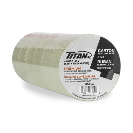 TITAN CLEAR PACKING TAPE 48mm x 100m - 1 TAPE/PK