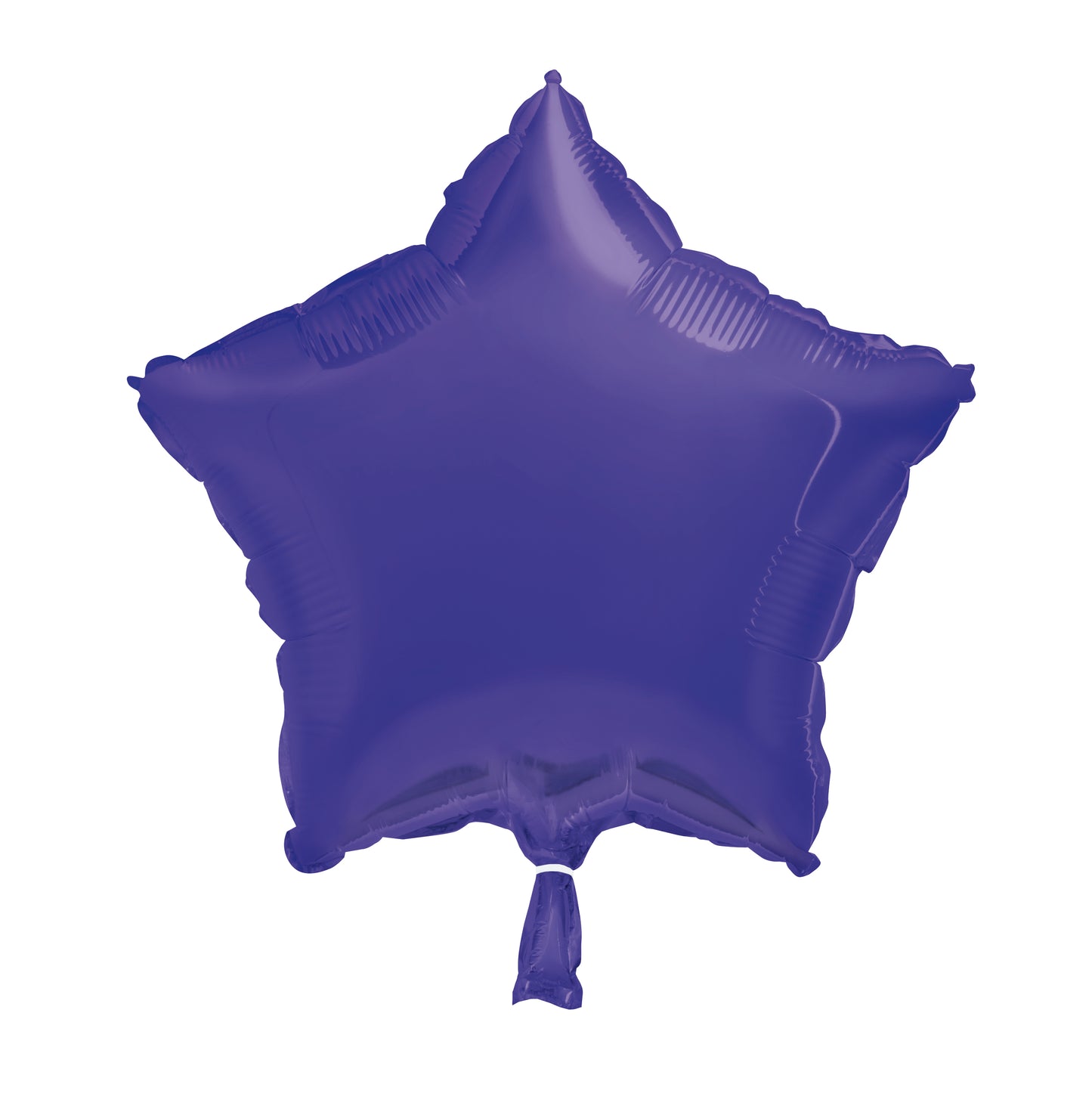 Deep Purple Solid Star Foil Balloon 18" Packaged