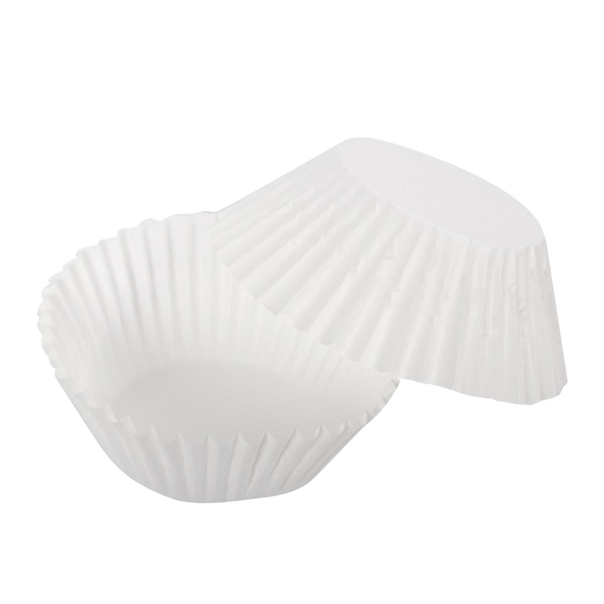 Luciano 50-pc Baking Cups, 2" Dia.,  Paper, White col., pbh