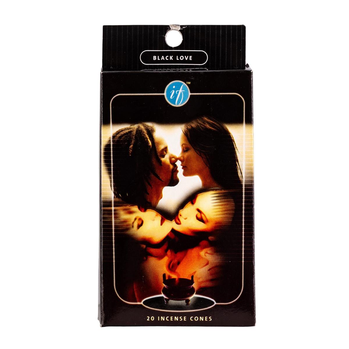 IF, 20pcs, Incense Cone, Black Love, Hangup box