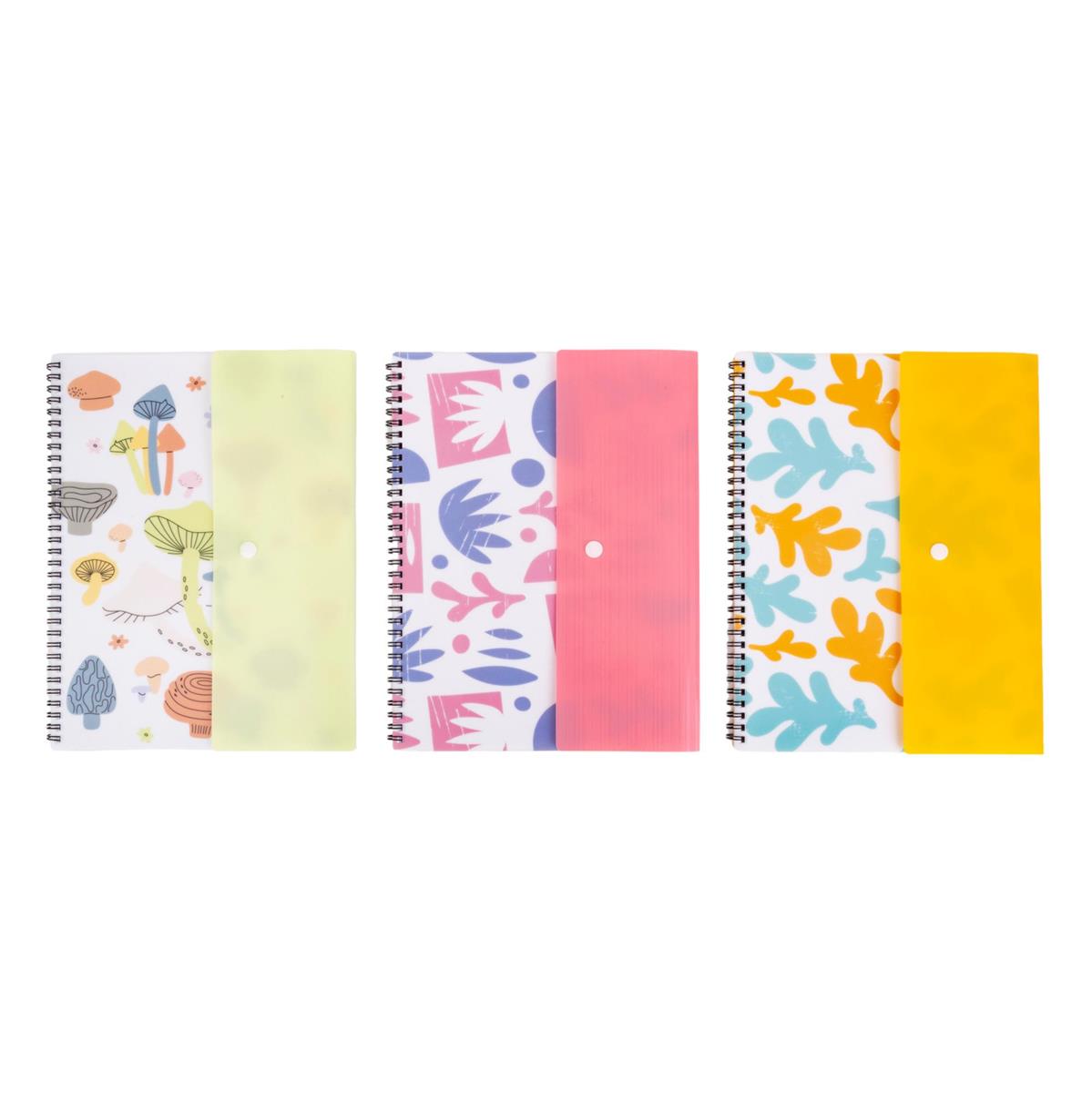 O. Wks, 140-pg 8.25 x 11.5" Ruled Notebook, 3 col., opp bag