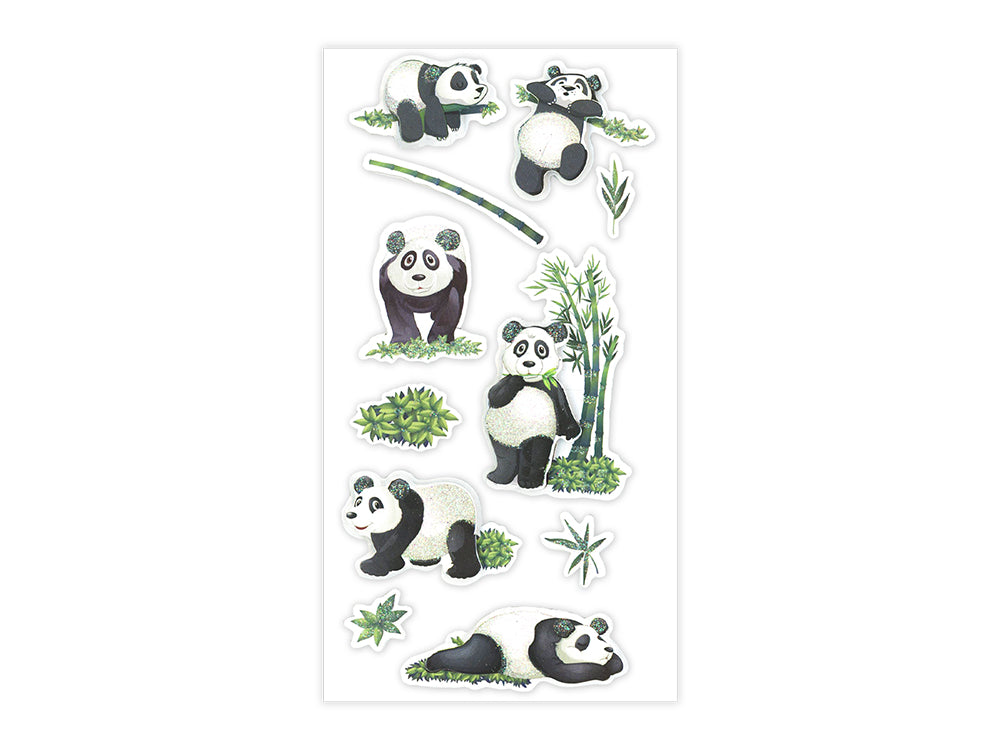 Handmade Sticker: 3D Glitter Cardstock Elements 250gsm H) Panda Life (Copy)