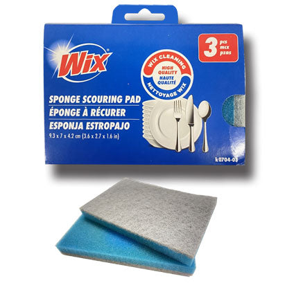 3PK SPONGE SCOURING PAD 9.3*7*4.2cm