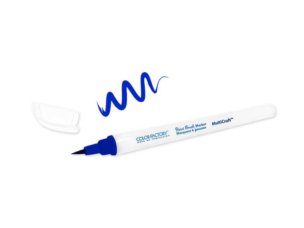 Color Factory: Water Based Paint Brush Marker 1.8g C) Dark Blue