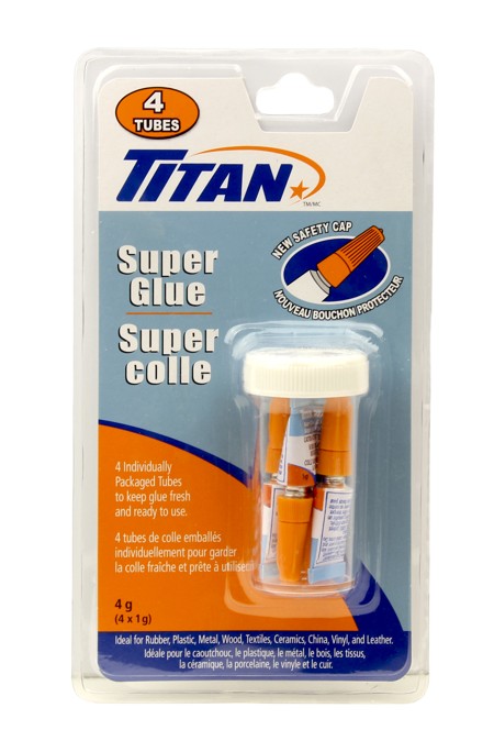 TITAN SUPER GLUE 1G  4/PK