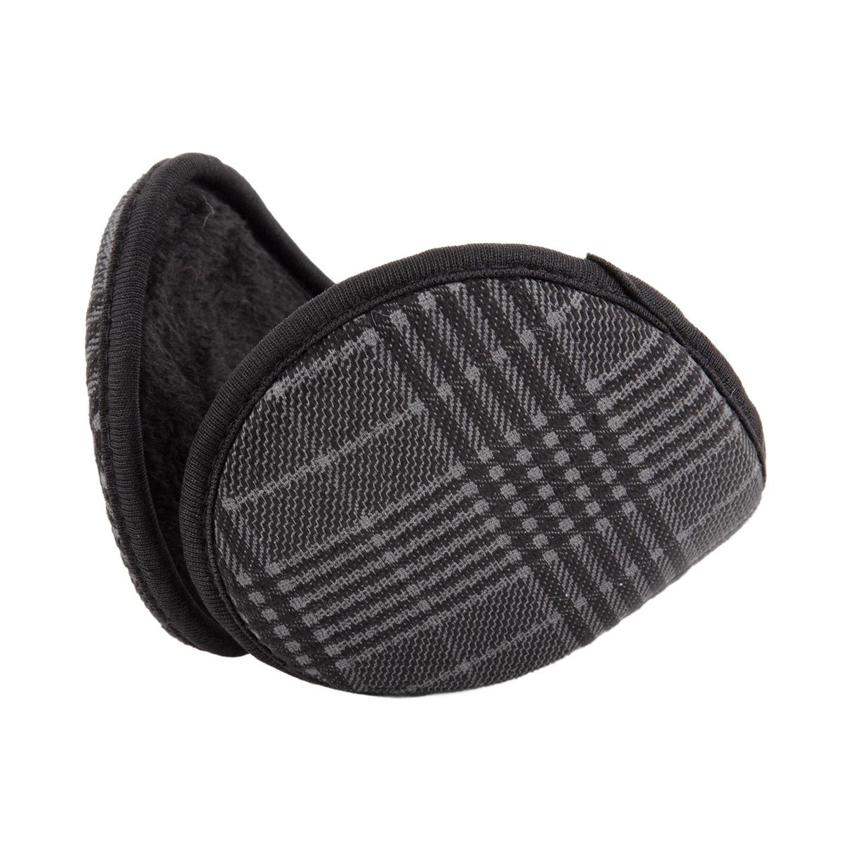 Nordic T. Grey Plaid Earmuff, wrap card