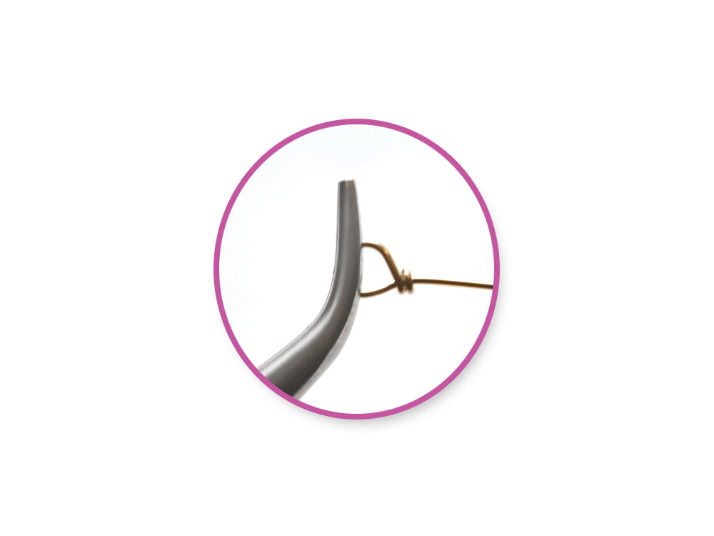 Beading/Jewelry Tool: Curved Nose Pliers w/Soft Grip Handle