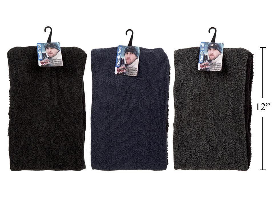 Nordic T. Mens Neck Warmer, 3asst. Colours, J-hook+cht