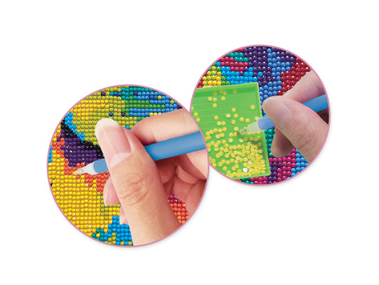 Stretch Artist Diamond Painting Canvas Kit: 11.4"x11.4" Primed Back-Stapld B) Lion