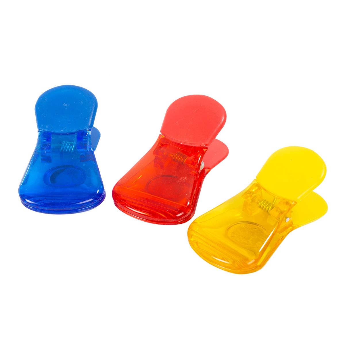 Luciano 3-Pc Multi-Purpose Magnetic  Clips, 2 col., 12/clip strip