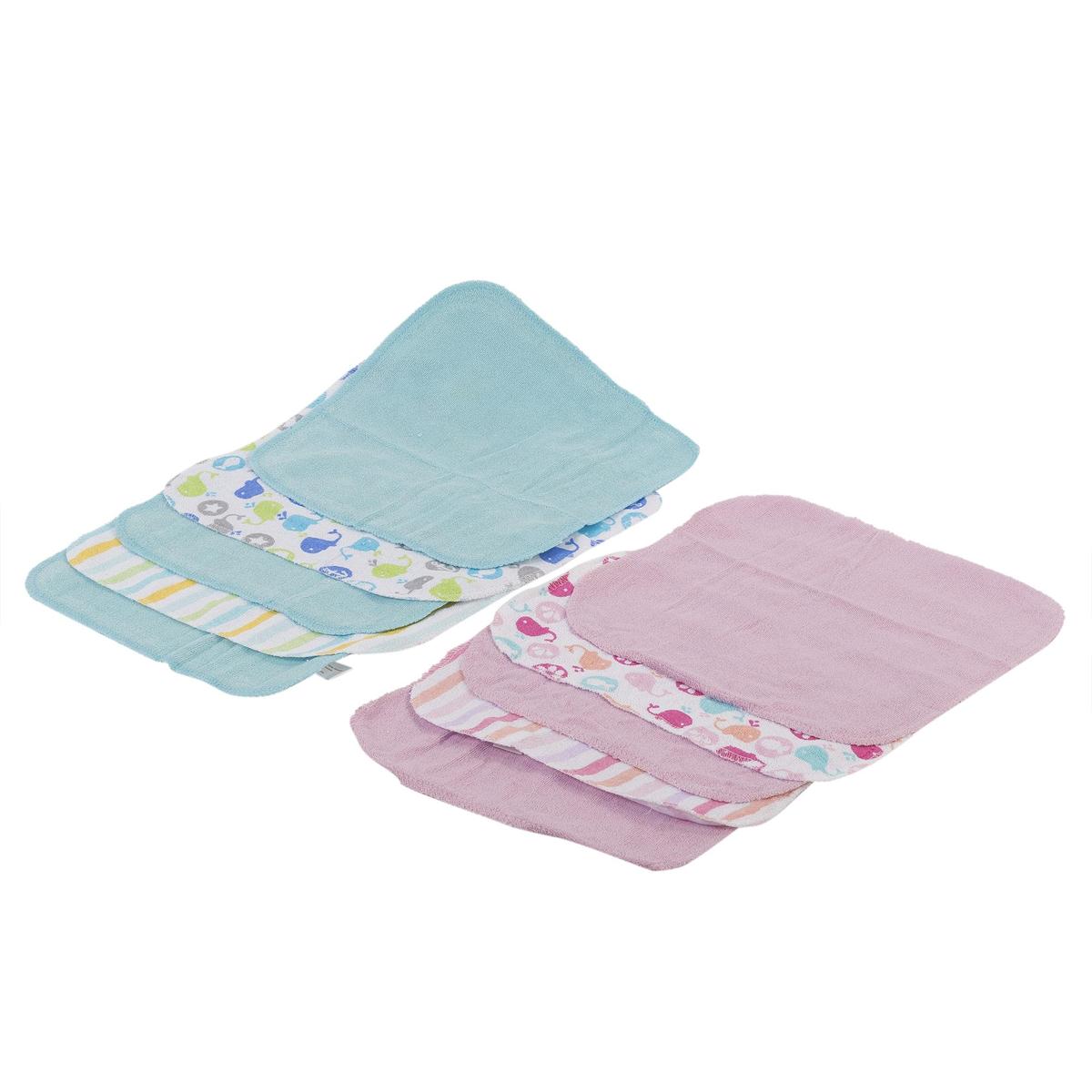 Tootsie Baby, 5-pc Washcloth, 2asst 9"x 9"  (CS)
