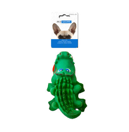 SQUEAKY DOG TOY - SMALL CROCODILE