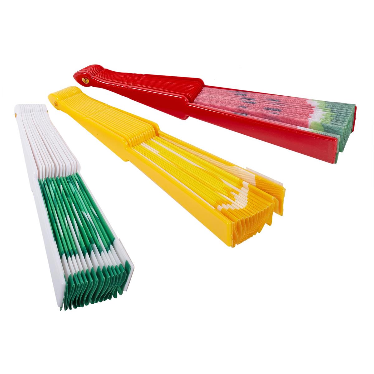 Fruit Design Hand Folding Fan, 9''x1.2''x1'', 3/s, 24/PDQ, cht