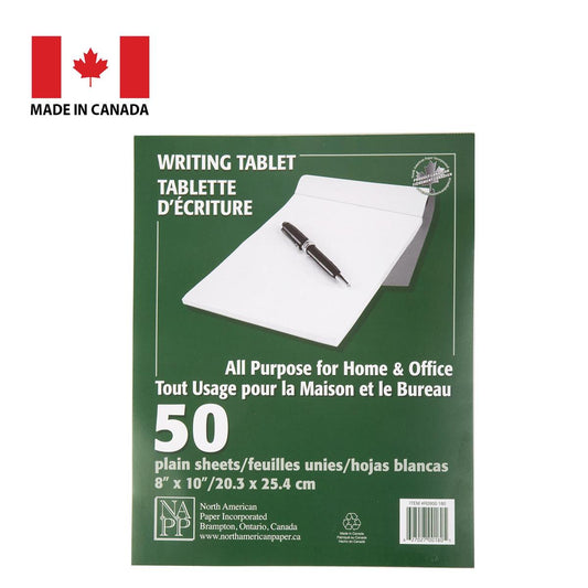 50-sheet 8x10" Plain Writing Tablet