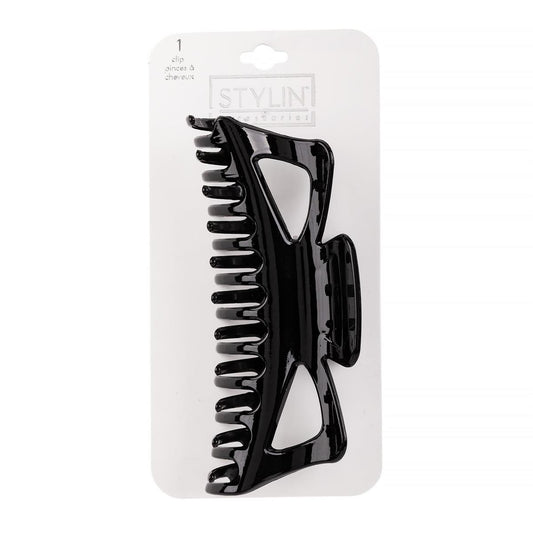 Stylin, 14cm Black Claw Clip, solid gloss black, h/c